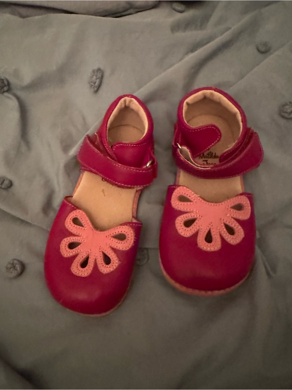 Livie & Luca Girls Red and Pink Mary Jane Shoes